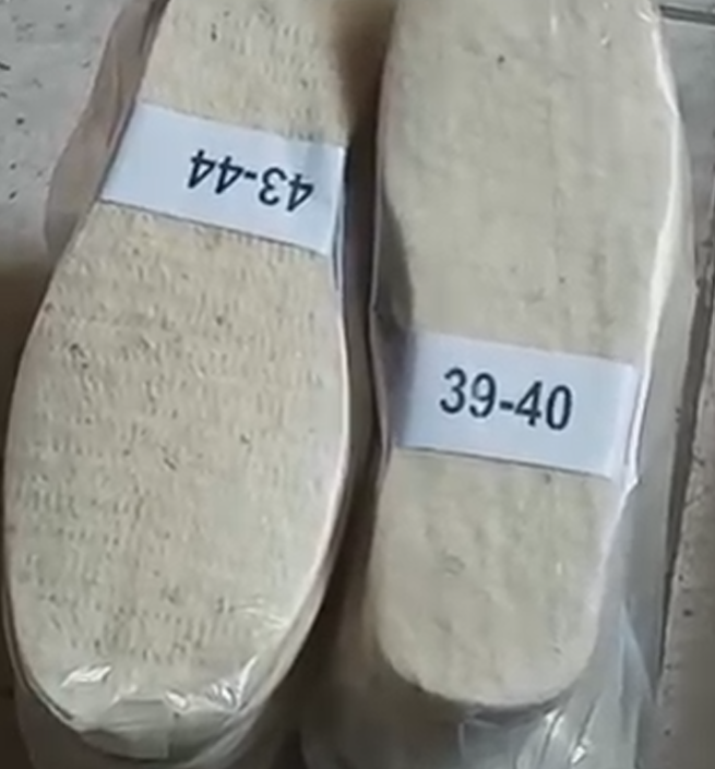 Toptan yün keçe ayakkabı tabanı