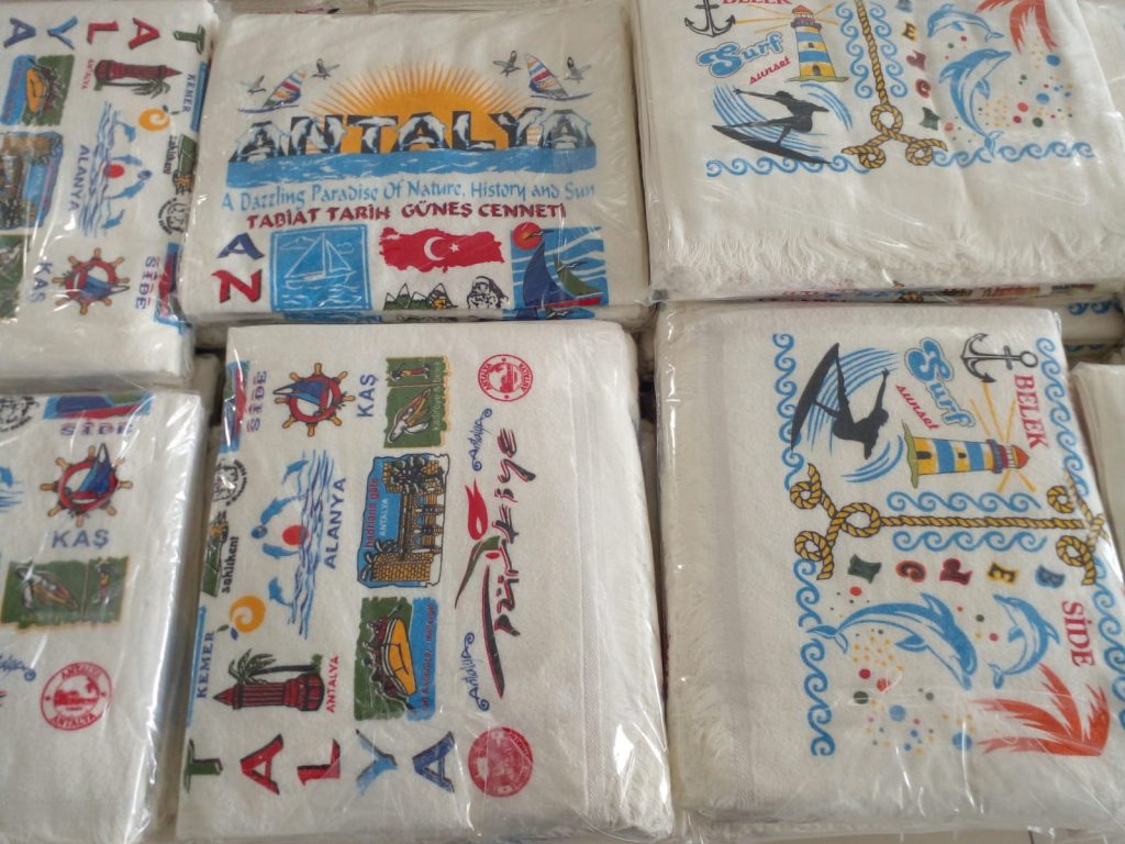 Antalya resimli hediyelik havlu